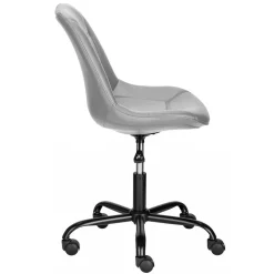 Wohnen Bürostuhl mit Schalensitz in Grau Kunstleder - Formation