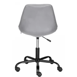 Wohnen Bürostuhl mit Schalensitz in Grau Kunstleder - Formation