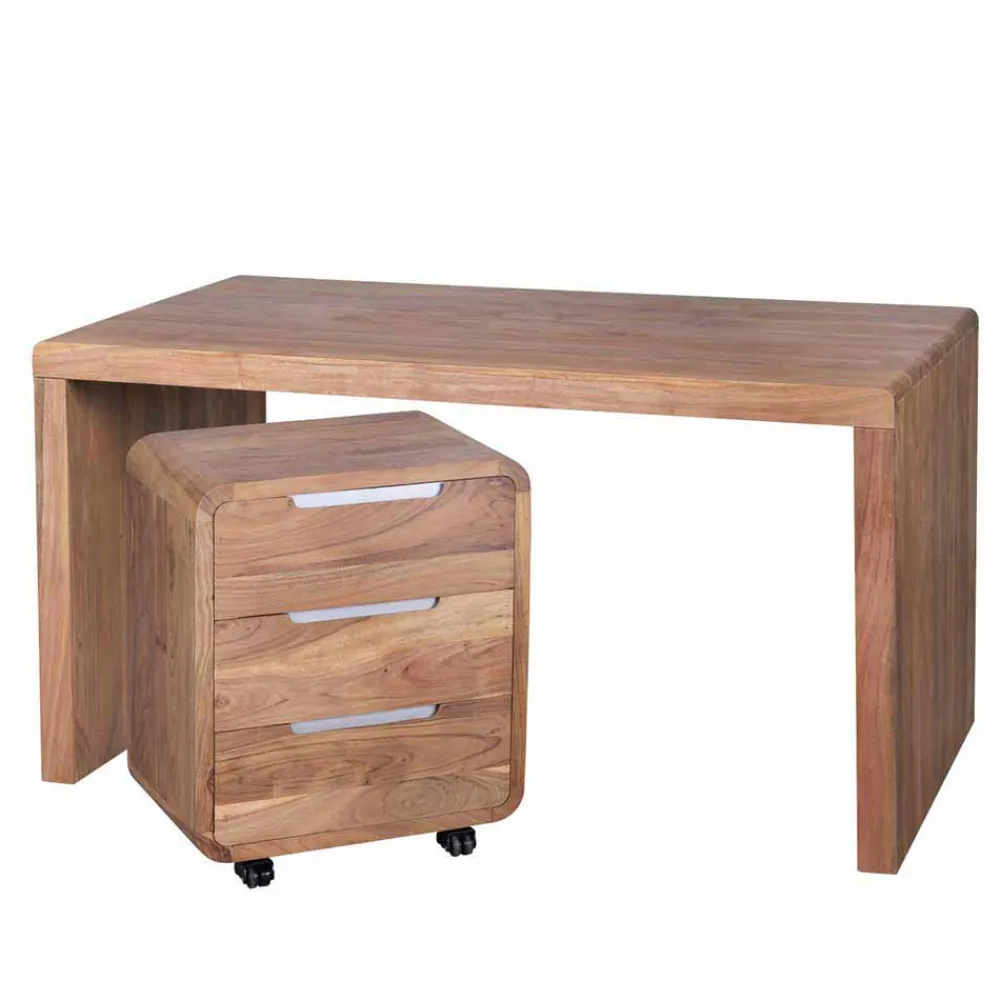 Wohnen Bürotisch Drolivio aus Akazienholz