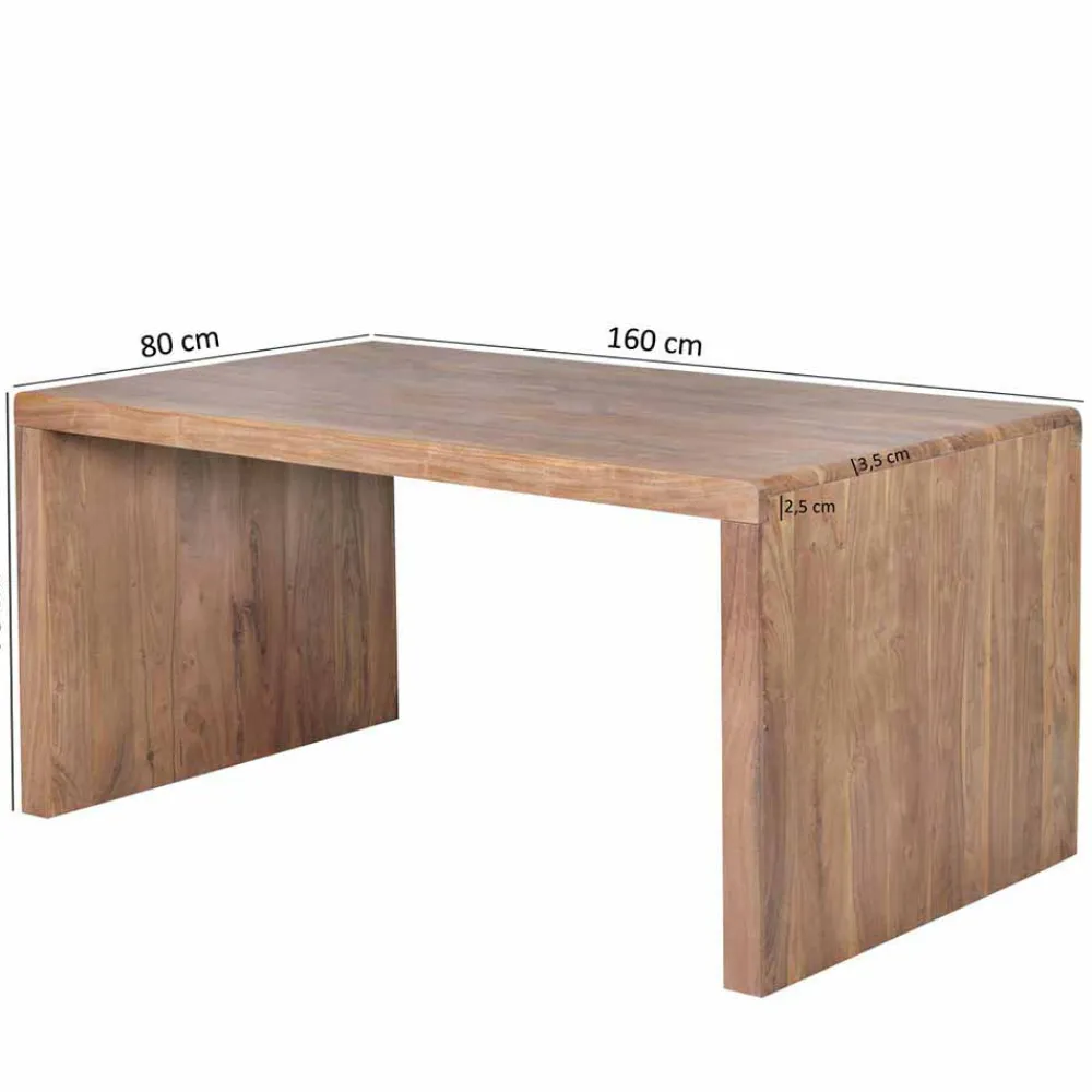 Wohnen Bürotisch Drolivio aus Akazienholz