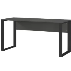 Wohnen Bürotische*Bürotisch in Dunkelgrau mit Schwarz - Lacuva