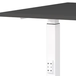 Wohnen Bürotisch in Dunkelgrau mit Weiß - Vlatin