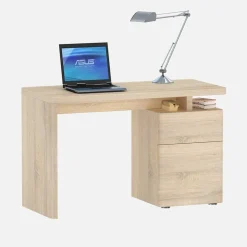 Kinder Wohnen Bürotisch Lilina in Eiche Sonoma