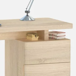 Kinder Wohnen Bürotisch Lilina in Eiche Sonoma