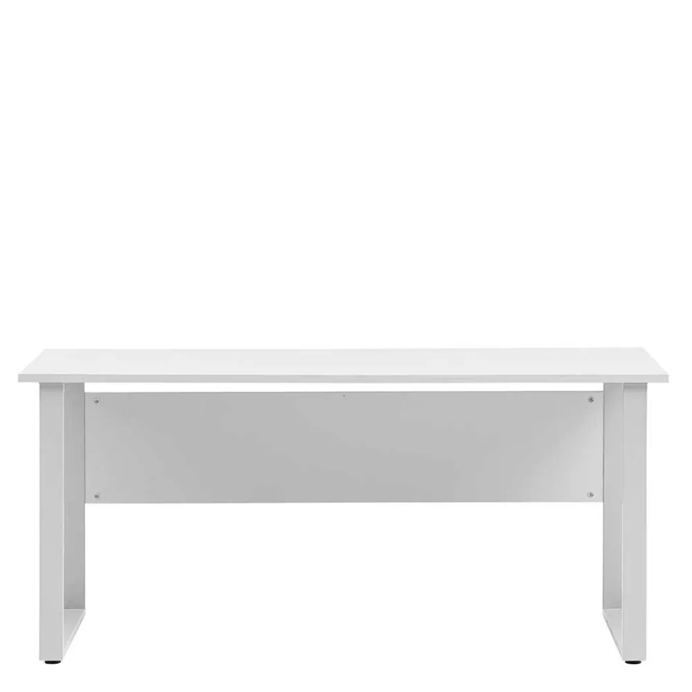 Wohnen Bürotische*Bürotisch Schreibtisch in Lichtgrau - Bowsla