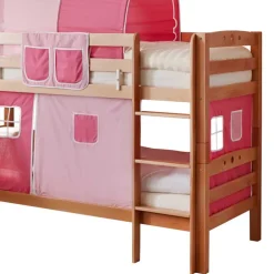 Wohnen Kinderbetten|Kindermöbel*Buche Mädchen Etagenbett mit Rutsche - Everton
