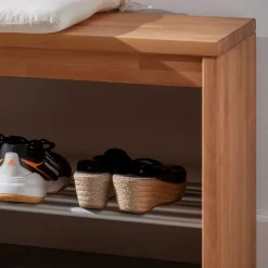 Wohnen Schuhschränke|Garderobenbänke*Buchenholz Flurbank 160 cm breit - Shimousa