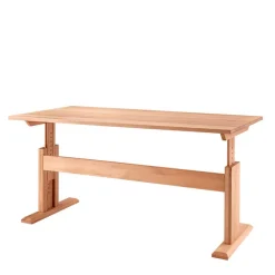 Wohnen Massivholzmöbel|Tische*Buchenholz Schreibtisch höhenverstellbar per Raster - Bash