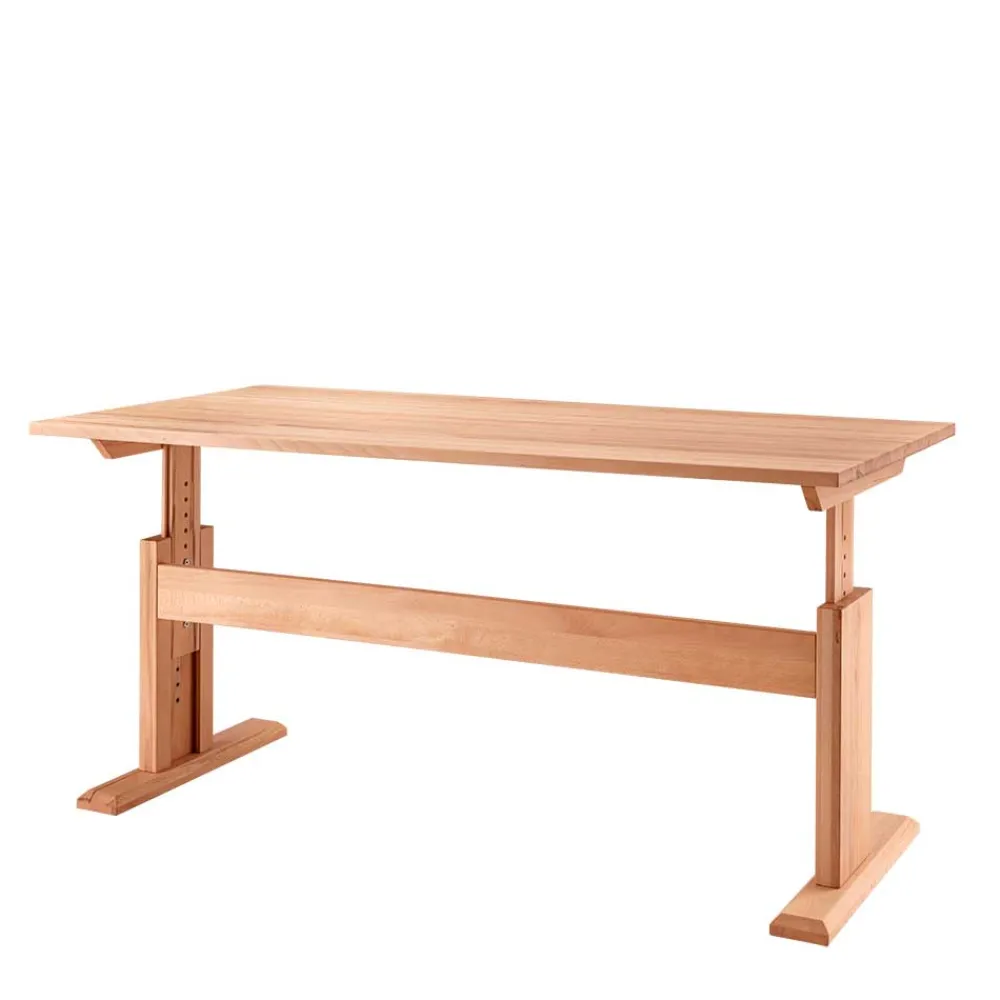 Wohnen Massivholzmöbel|Tische*Buchenholz Schreibtisch höhenverstellbar per Raster - Bash