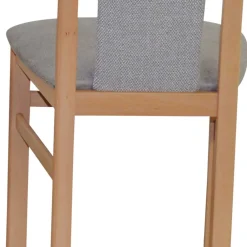 Wohnen Buchenholz Stühle in Natur & Hellgrau - Zandravo (2er Set)