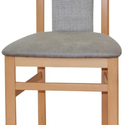 Wohnen Buchenholz Stühle in Natur & Hellgrau - Zandravo (2er Set)