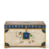 Wohnen Orientalische Möbel*Bunte Orient Truhe mit Elefanten und blumigen Motiven - Sambo