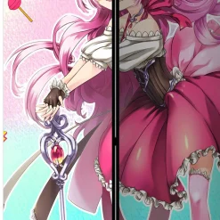 Kinder Wohnen Bunter Paravent mit Manga Mädchen Motiv - Vinales