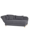 Wohnen Sofas|Sofa*Chaiselongue in Anthrazit mit Buche - Adelina