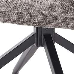 Wohnen Chenille Armlehnenstühle in Anthrazit - Efate (2er Set)