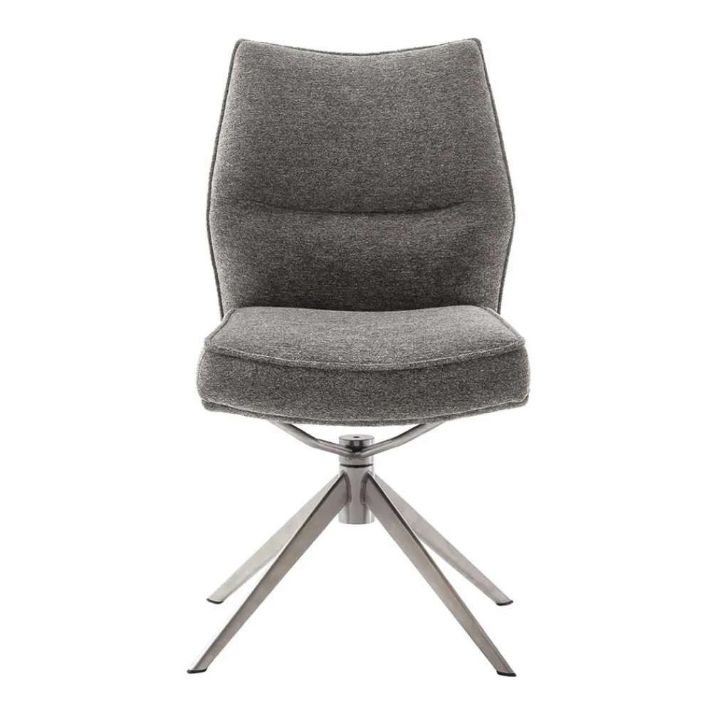 Wohnen Küchenstühle|Esszimmerstühle*Chenille Esszimmerstuhl um 360 Grad drehbar - Padira (2er Set)