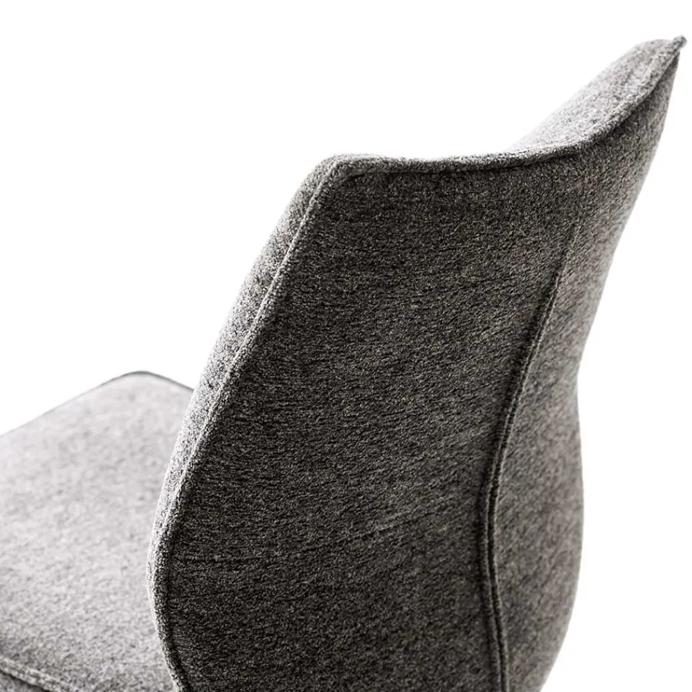 Wohnen Küchenstühle|Esszimmerstühle*Chenille Esszimmerstuhl um 360 Grad drehbar - Padira (2er Set)