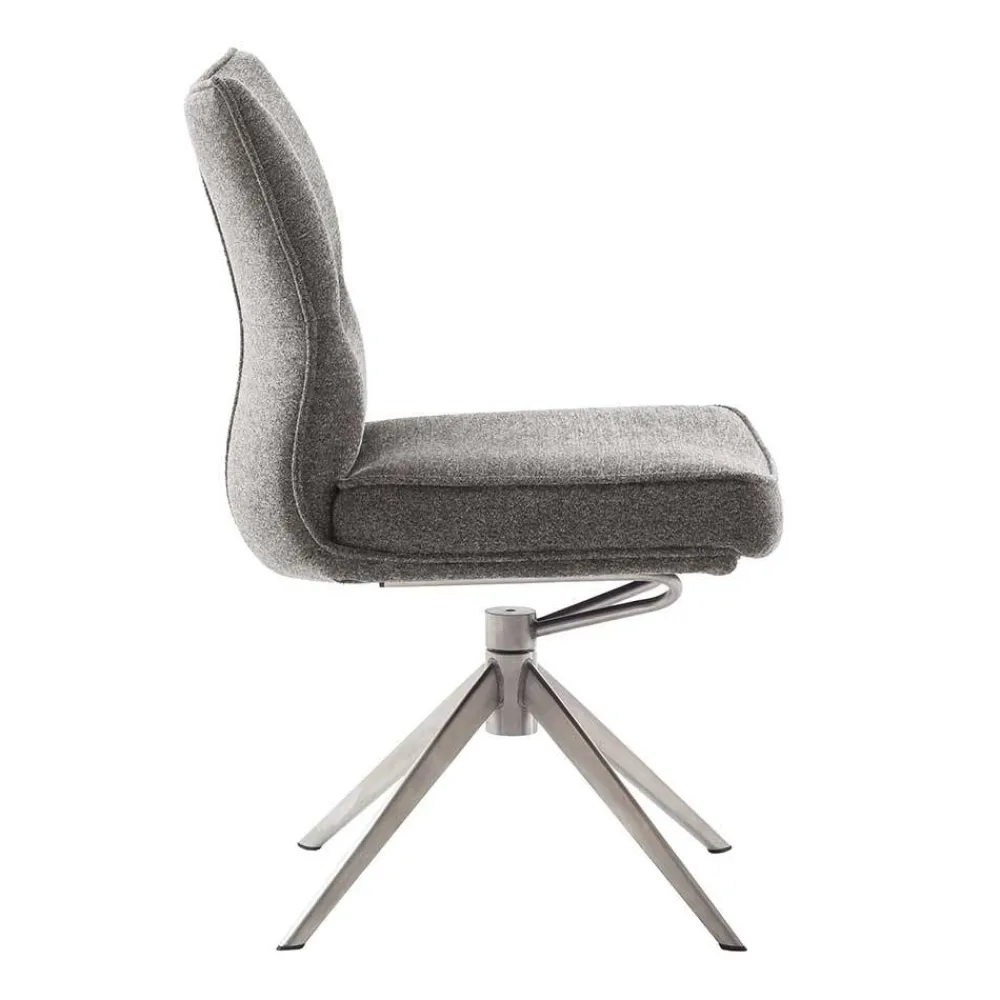 Wohnen Küchenstühle|Esszimmerstühle*Chenille Esszimmerstuhl um 360 Grad drehbar - Padira (2er Set)