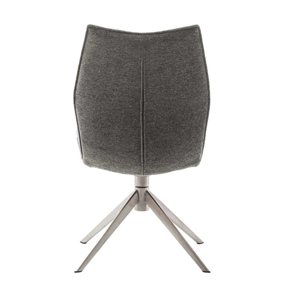 Wohnen Küchenstühle|Esszimmerstühle*Chenille Esszimmerstuhl um 360 Grad drehbar - Padira (2er Set)