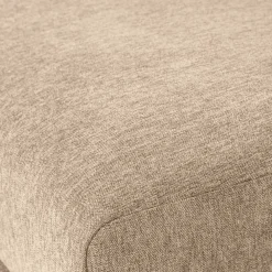 Wohnen Chenille Hocker in Beigegrau Melange - Paola