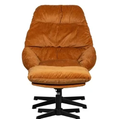 Wohnen Chenille Relaxsessel in Ocker - Zinatella (zweiteilig)