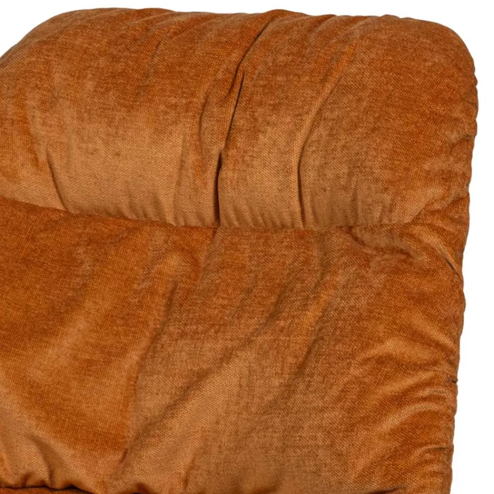 Wohnen Chenille Relaxsessel in Ocker - Zinatella (zweiteilig)