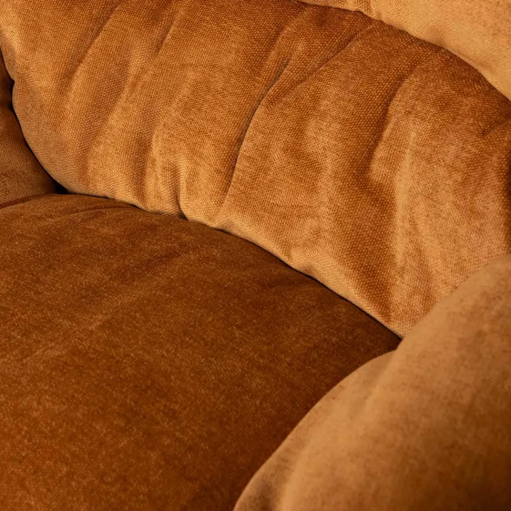 Wohnen Chenille Relaxsessel in Ocker - Zinatella (zweiteilig)