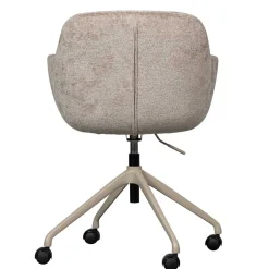 Wohnen Chenille Schreibtischstuhl in Taupe - Vorius