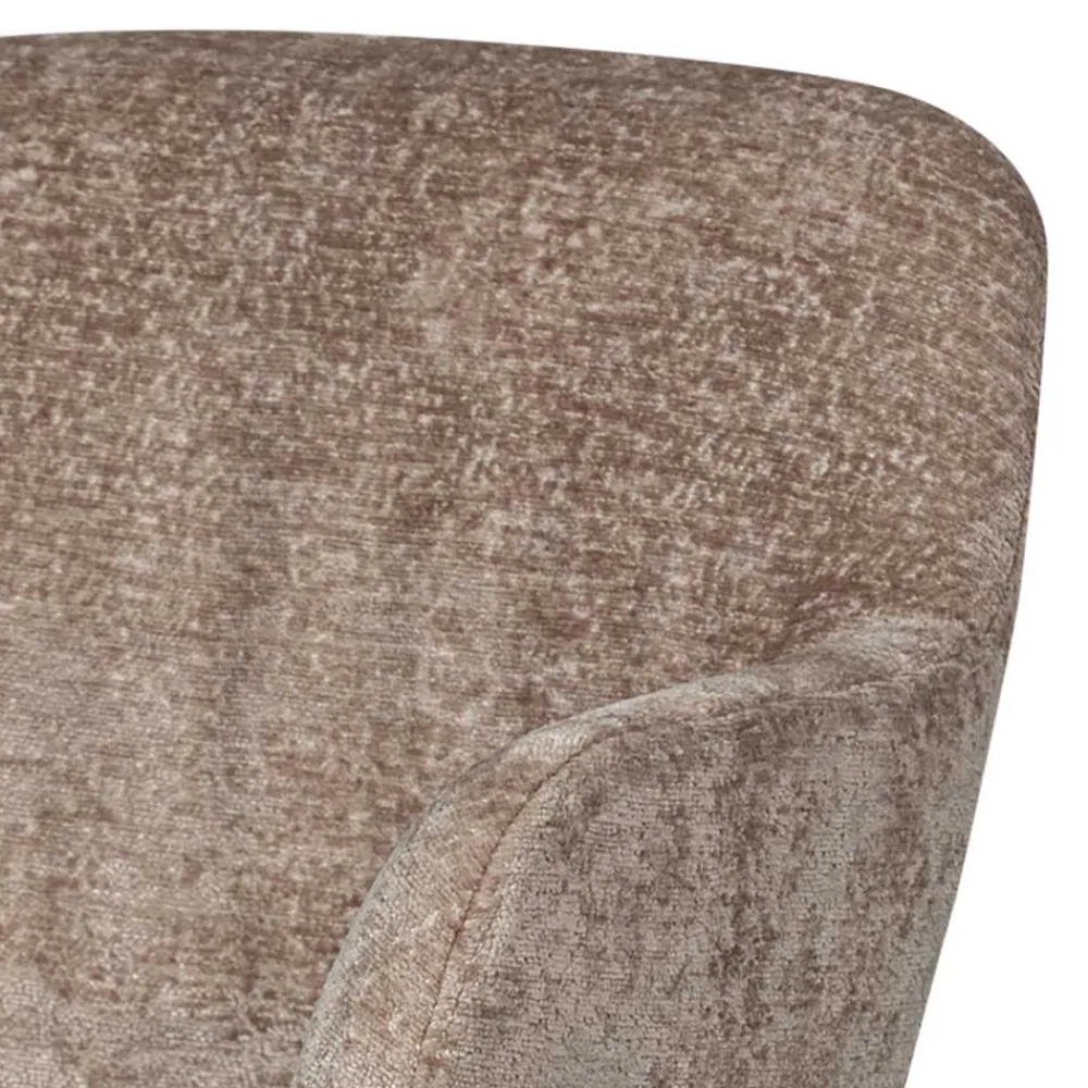 Wohnen Chenille Schreibtischstuhl in Taupe - Vorius