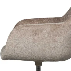 Wohnen Chenille Schreibtischstuhl in Taupe - Vorius