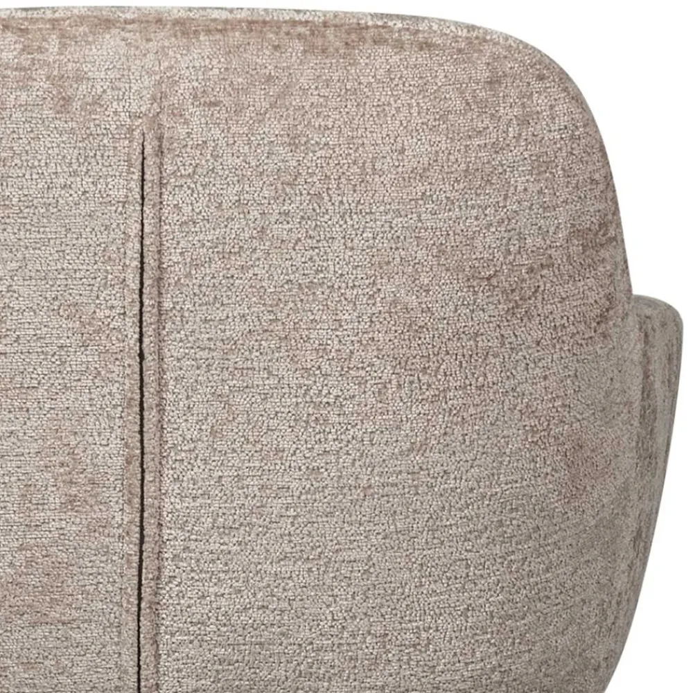 Wohnen Chenille Schreibtischstuhl in Taupe - Vorius