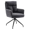 Wohnen Chenille Tischsessel mit Drehfunktion - Lakeside (2er Set)