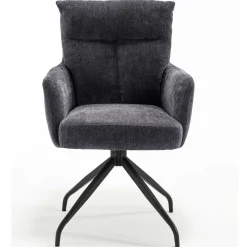 Wohnen Chenille Tischsessel mit Drehfunktion - Lakeside (2er Set)