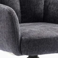 Wohnen Chenille Tischsessel mit Drehfunktion - Lakeside (2er Set)