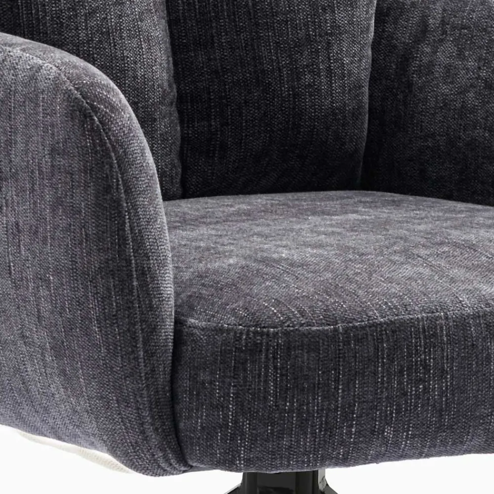 Wohnen Chenille Tischsessel mit Drehfunktion - Lakeside (2er Set)