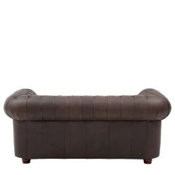 Wohnen Chesterfield Möbel|Sitzgruppe*Chesterfield Polstergruppe aus Leder - Pluna (dreiteilig)