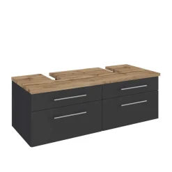 Wohnen 120cm Beckenschrank für 2 Waschbecken - Estregos I