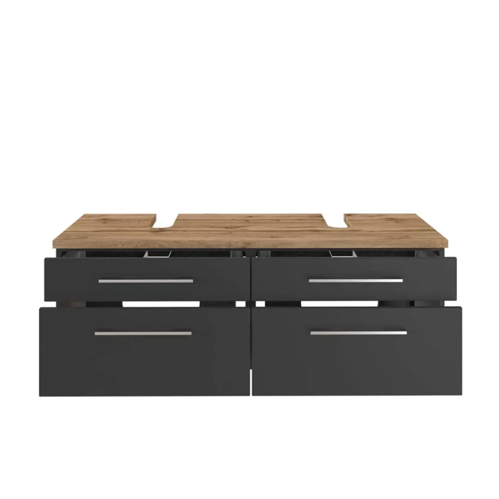 Wohnen 120cm Beckenschrank für 2 Waschbecken - Estregos I