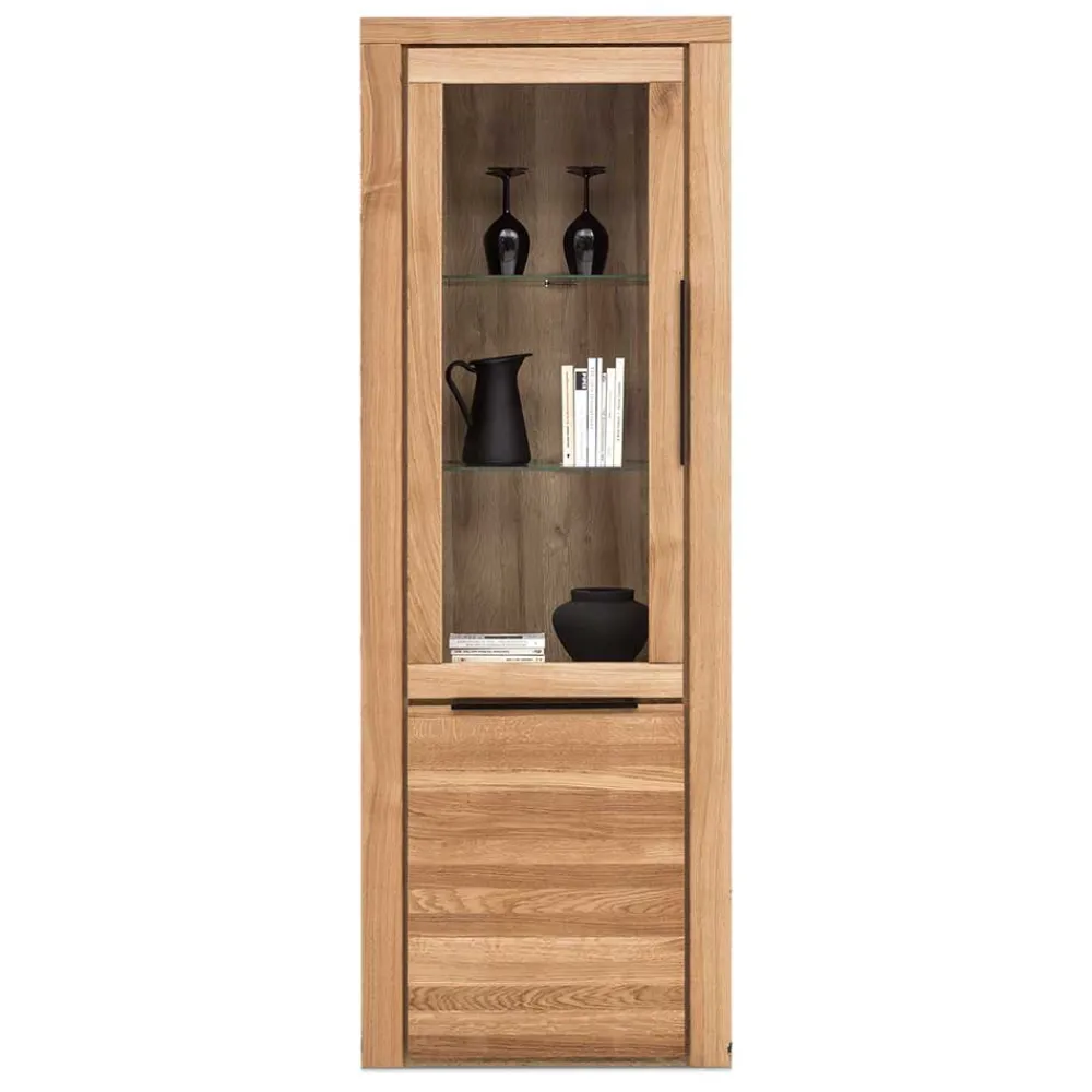 Wohnen Vitrinen|Wohnzimmer-Vitrinen*70cm breite Vitrine 2-türig - 199 cm hoch - Nelenia