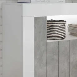 Wohnen 110cm breite Wohnzimmer Kommode zweifarbig - Niris