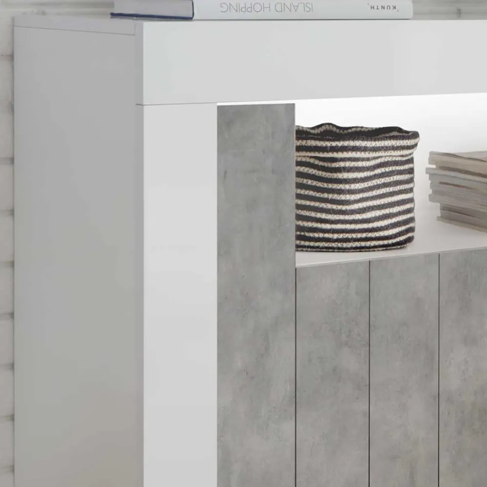 Wohnen 110cm breite Wohnzimmer Kommode zweifarbig - Niris