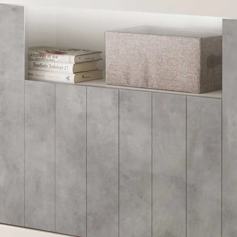 Wohnen 110cm breite Wohnzimmer Kommode zweifarbig - Niris