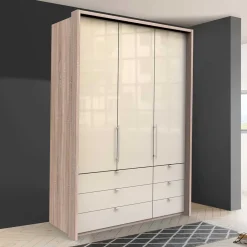 Wohnen Jugendzimmerschränke*150cm breiter Schlafzimmerschrank in Creme - Rativian