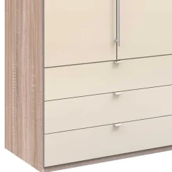 Wohnen Jugendzimmerschränke*150cm breiter Schlafzimmerschrank in Creme - Rativian