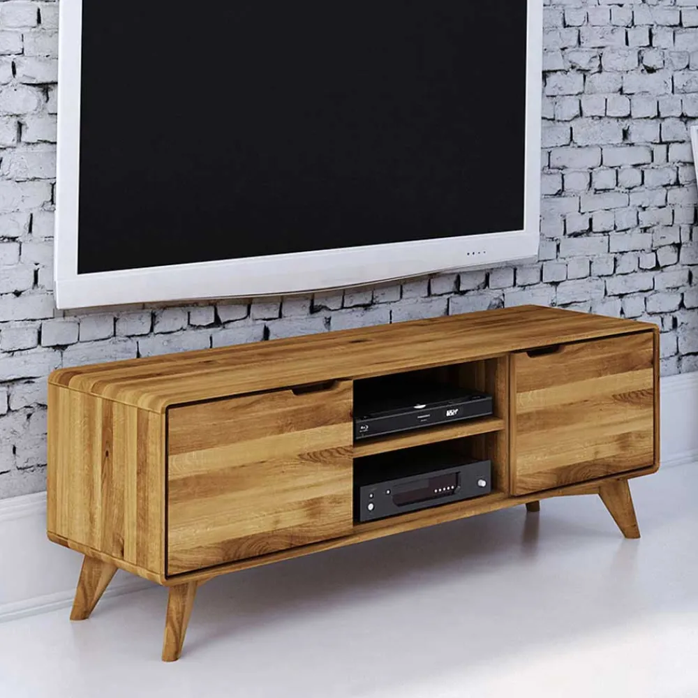 Wohnen Sideboards & Kommoden|Sideboards & Kommoden*134cm breiter TV Unterschrank aus Holz - Eavy I