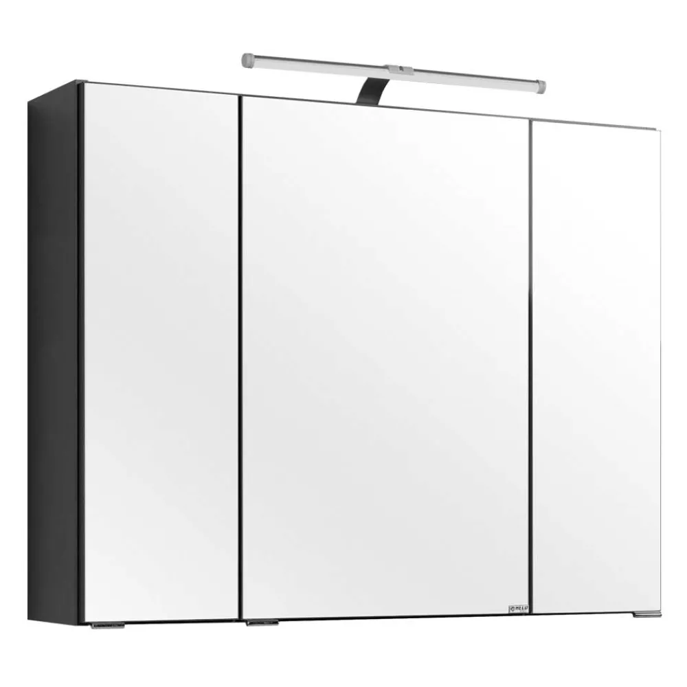 Wohnen 80cm breiter Waschtisch & Spiegelschrank - Juventuda (zweiteilig)