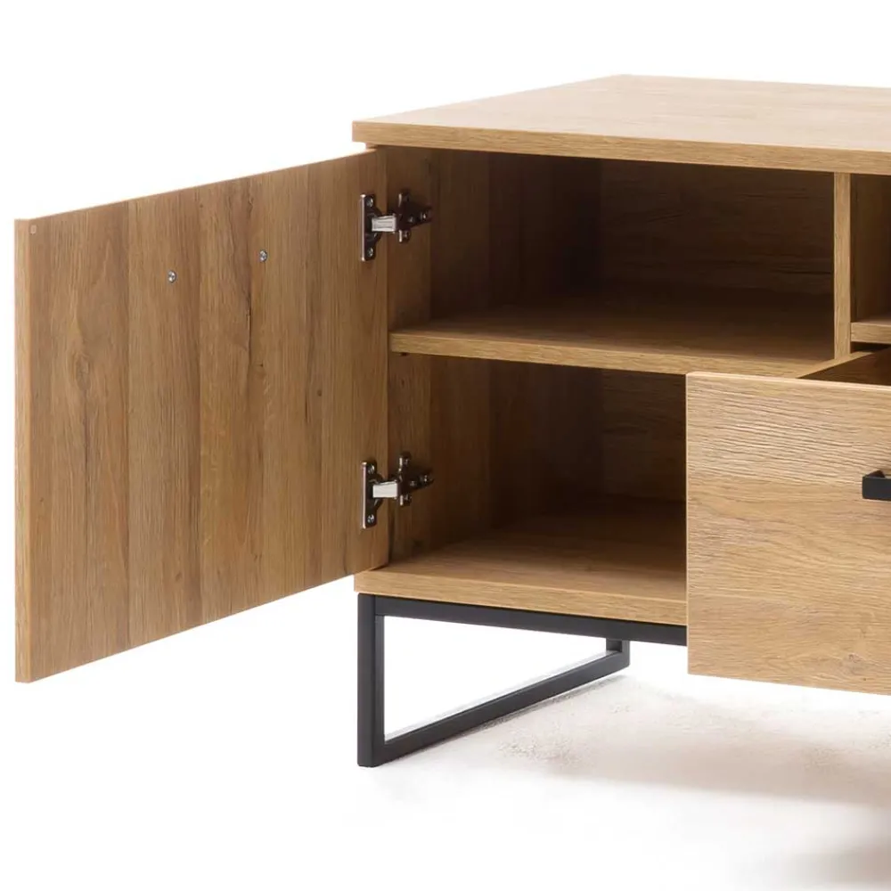 Wohnen Tv & Hifi-Möbel|Tv & Hifi-Möbel*201cm breites Lowboard für TV in Wildeiche - Truvisas