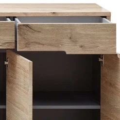 Wohnen 185cm breites Sideboard in Wildeiche Holzdekor - Zelio