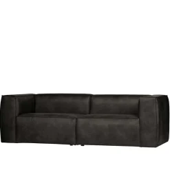 Wohnen 246cm breites 3-Sitzer Sofa in Schwarz - Haenja