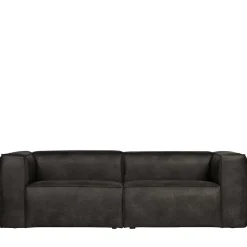 Wohnen 246cm breites 3-Sitzer Sofa in Schwarz - Haenja